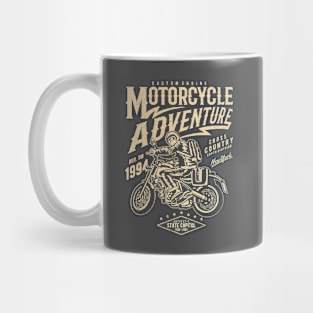 Motorcycle Adventure Vintage Design Mug